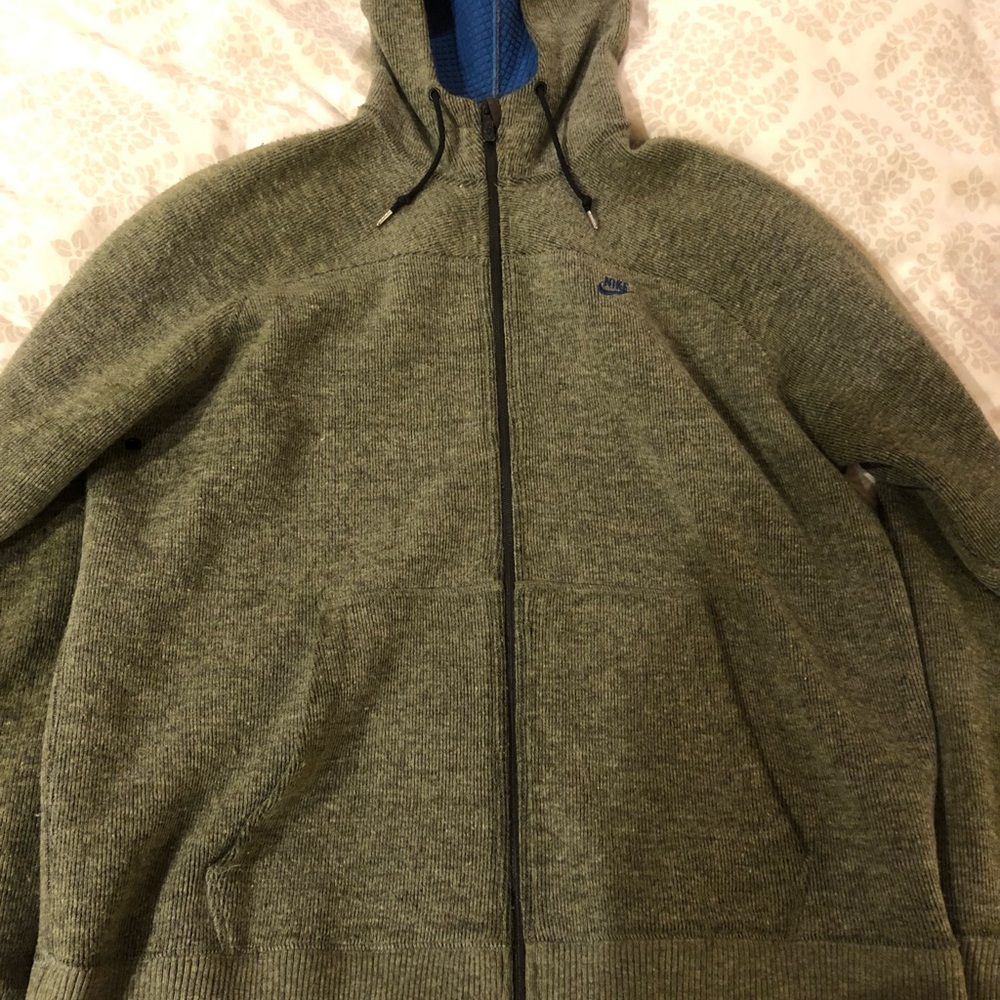 Oversized Nike Vintage Wool Zip-Up Hoodie